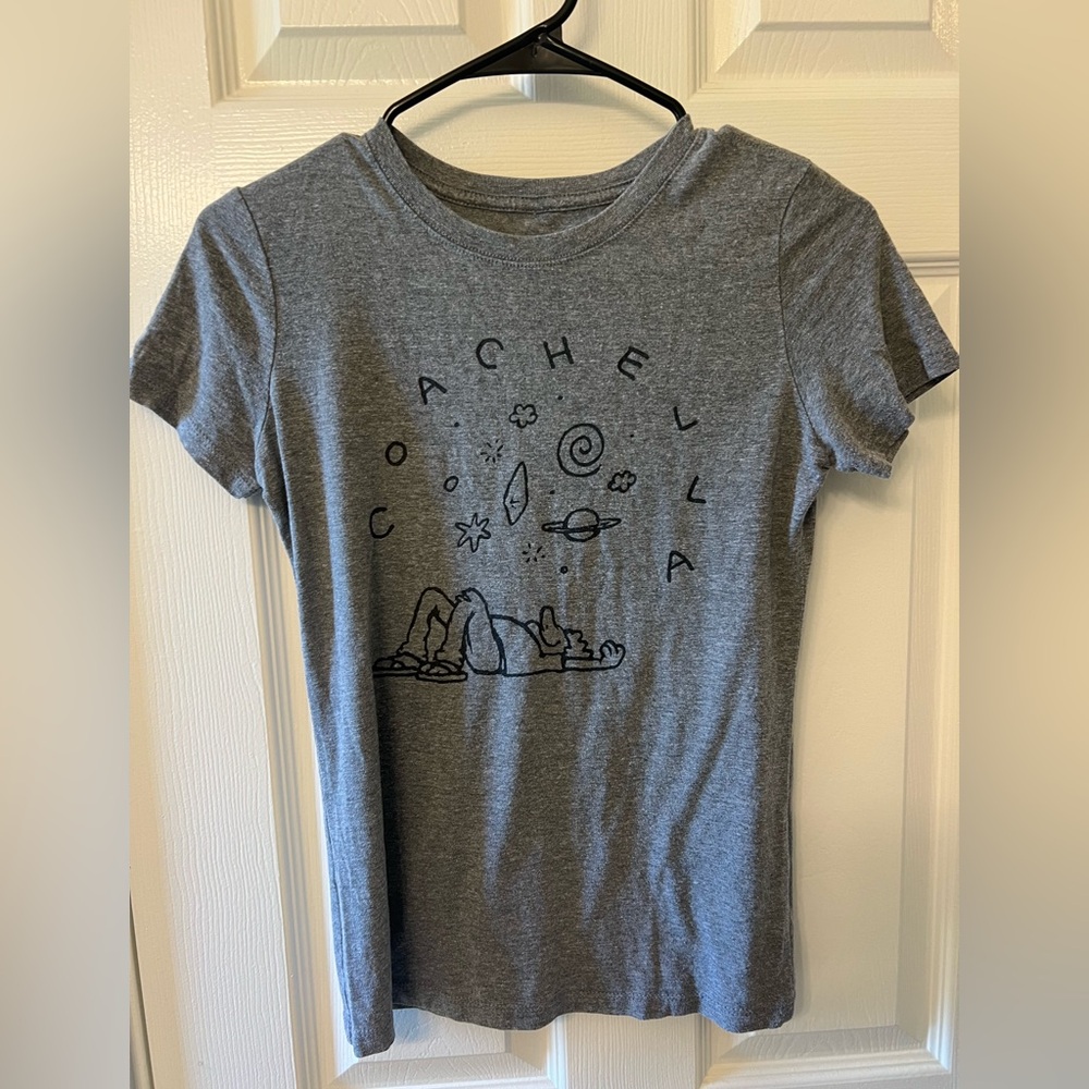 Coachella 206 Gray Graphic T-Shirt with lineup